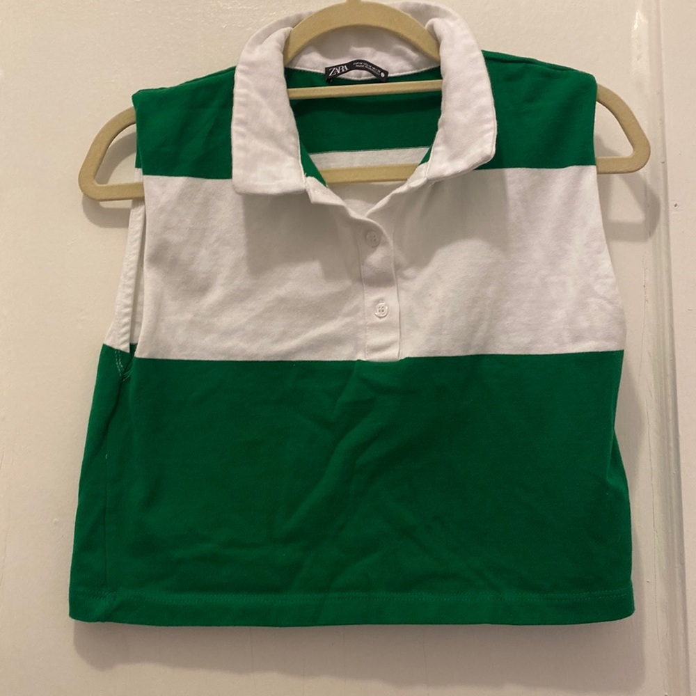 100% cotton cropped rugby shirt